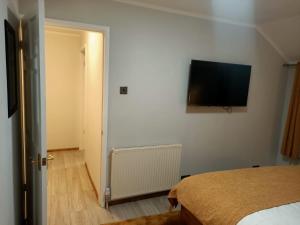 TV a/nebo společenská místnost v ubytování Cottage in Snowdonia