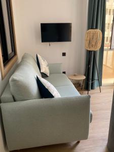 TV a/nebo společenská místnost v ubytování Casa Linda