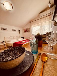Χώρος καθιστικού στο Apartmani Mirjana