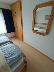 Voodi või voodid majutusasutuse Kummublick Täsch, Nähe Zermatt toas