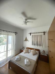 Katil atau katil-katil dalam bilik di Casa di Ricci Paros