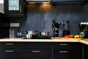 Кухня или мини-кухня в Garten, Terrasse, 93 m2, 5 Min bis zur Warnow
