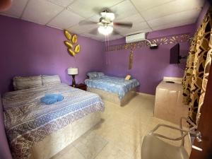 Кровать или кровати в номере Windmill Hostal