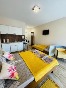 Kuchyň nebo kuchyňský kout v ubytování Apartmani Andrijana