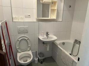 Ένα μπάνιο στο Centrum Apartment Ve Smečkách