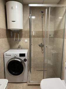 Koupelna v ubytování Modern Skopje apartment