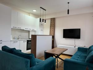 Kuchyň nebo kuchyňský kout v ubytování Modern Skopje apartment + 12 fotografií