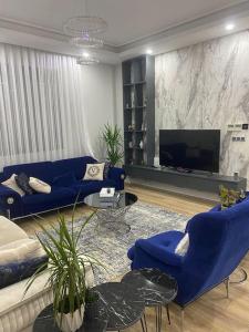 Χώρος καθιστικού στο Melisa Luxury Villa
