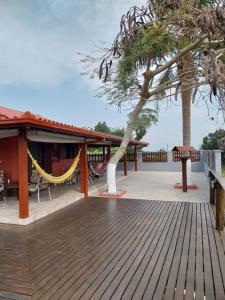 Balkón nebo terasa v ubytování Casa Lagoa e Praia Rosa