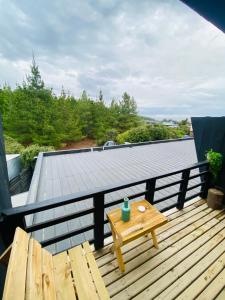 Balkón nebo terasa v ubytování Forest house Cabaña para 2