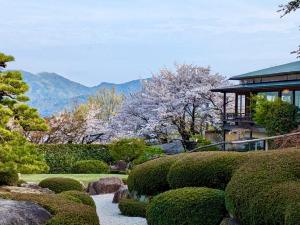Landskap semula jadi dekat dengan ryokan