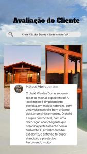 Fotografie z fotogalerie ubytování Chalé Vila das Dunas v destinaci Santo Amaro