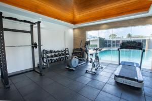 Fitness centrum a/nebo fitness zařízení v ubytování Holiday Suites