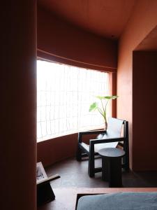 Uma área de estar em After Chapter Hotel Gwanganri