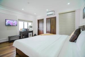 TV a/nebo společenská místnost v ubytování Hanoi Hotel & Spa