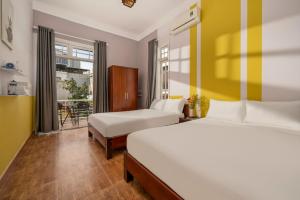 Postel nebo postele na pokoji v ubytování Pool Villa by Han River & Beach with Free Pick-Up