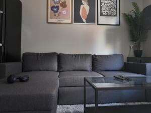 Posezení v ubytování New Modern 2 room Apartment with 2 beds & FREE PARKING