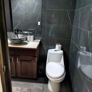 Koupelna v ubytování Cabinas la Antorcha