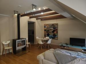 TV a/nebo společenská místnost v ubytování Uus 30 Apartments