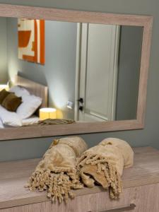 Postel nebo postele na pokoji v ubytování New Gudauri Apartment NEO 223 + 29 fotografií