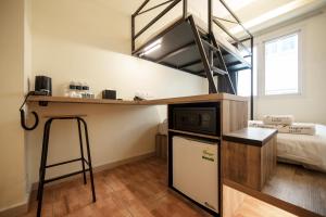 Kuchyň nebo kuchyňský kout v ubytování Fragrance Hotel - Balestier