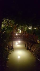 วิวแม่น้ำที่ไหลผ่านใกล้รีสอร์ท