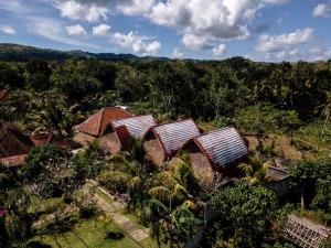 珀尼达岛Temeling Jungle Inn的树屋的顶部景色