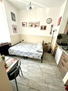 Katil atau katil-katil dalam bilik di Il Gattino di Torino - Monolocale centro e ospedali