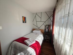 Postel nebo postele na pokoji v ubytování St. Gallen Haus