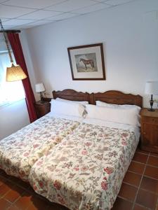 Postel nebo postele na pokoji v ubytování Hotel Los Caspios