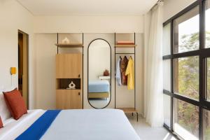 Postel nebo postele na pokoji v ubytování Okupa