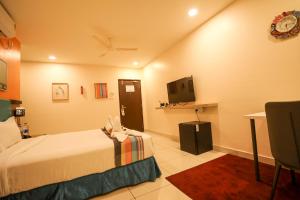 Μια τηλεόραση ή/και κέντρο ψυχαγωγίας στο Hotel White Fields Hitec City, Hyderabad