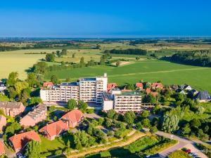 an aerial view of a building in a field at Berolina 316 - Möwennest in Dahme