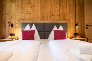 Posteľ alebo postele v izbe v ubytovaní Der Lammhof - Appartements Kaswurm
