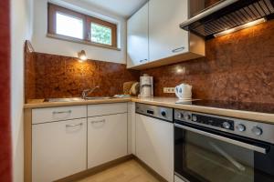 Kuchyňa alebo kuchynka v ubytovaní Der Lammhof - Appartements Kaswurm