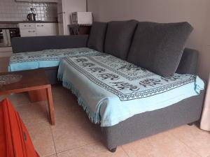 Postel nebo postele na pokoji v ubytování Estupendo bungalow cerca del mar