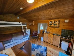 Kuchyň nebo kuchyňský kout v ubytování Tørfoss Gård, Hytte utleie, Campingvogn og bobil plasser