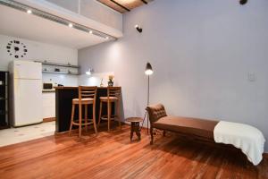 Køkken eller tekøkken på Palermo Hermoso departamento con patio