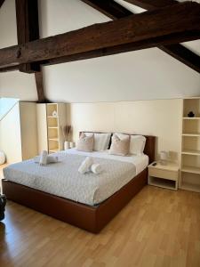Postel nebo postele na pokoji v ubytování Hotel Locanda Castagnola