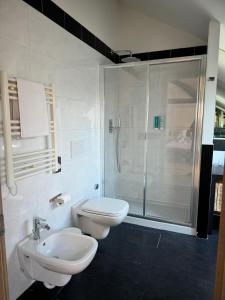 Koupelna v ubytování Hotel Locanda Castagnola