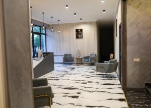 Istumisnurk majutusasutuses A E K A Hotel