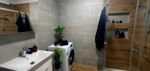 Koupelna v ubytování Apartmán Zase jako doma