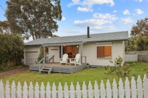 Bygningen som feriehuset ligger i