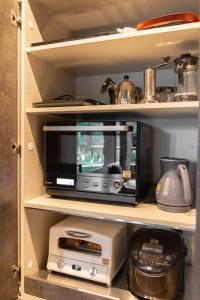 Dapur atau dapur kecil di トライハク軽井沢 日向-ひなた-