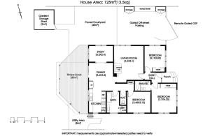 a floor plan of a house at Beach Holiday Home-Close to Airport-3 Bed & 2 Bath in Lauderdale