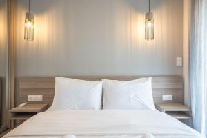 Postel nebo postele na pokoji v ubytování Modern Apartment