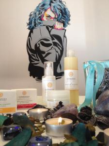 a table with candles and other products on it at Cala Rosa Club Hotel in Stintino
