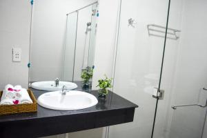 Koupelna v ubytování Ngoc Viet Bungalow + 37 fotografií