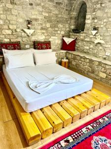 Postel nebo postele na pokoji v ubytování Kubeja Guest House