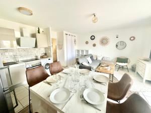 Dapur atau dapur kecil di L'Arsène, un cocon avec terrasse